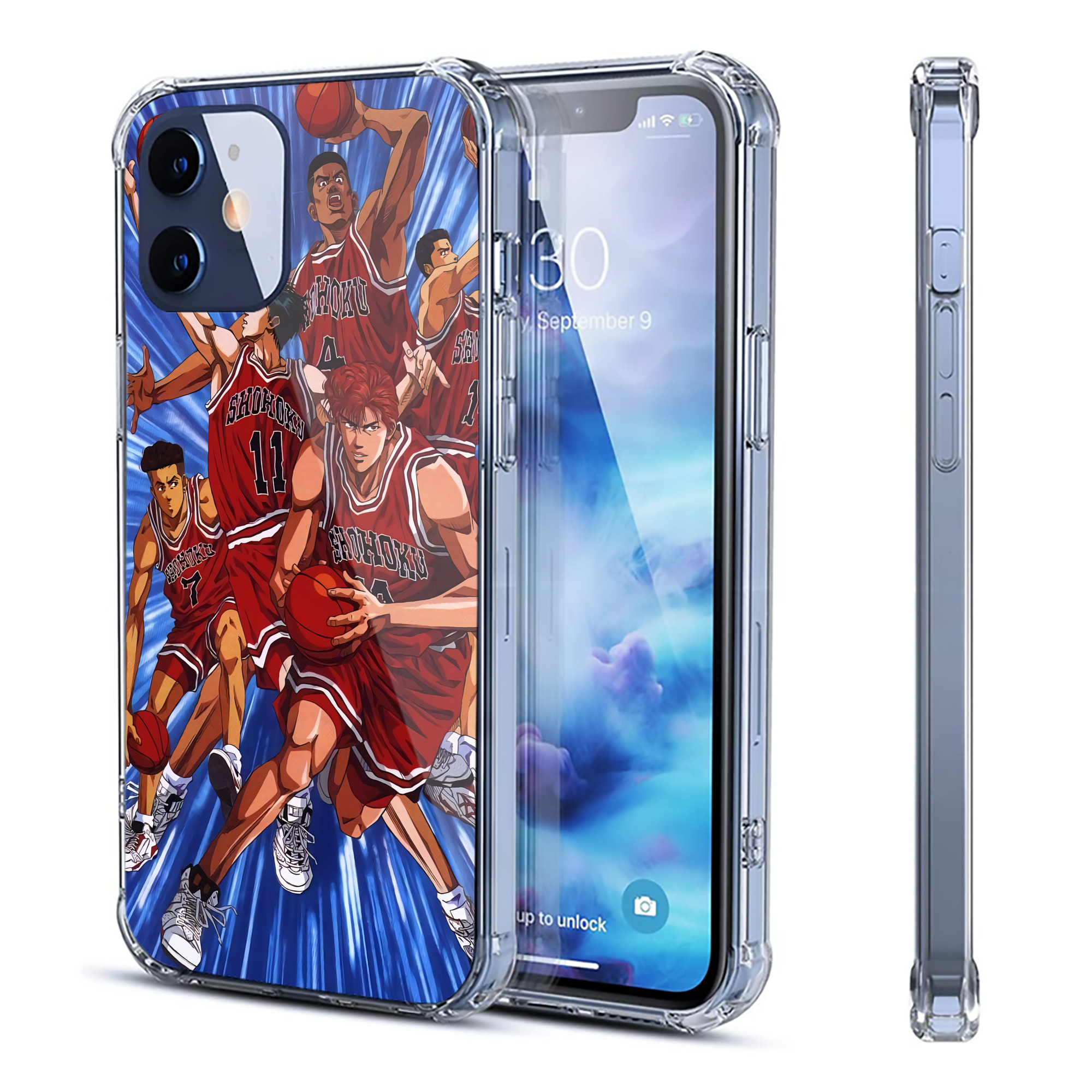 （画像用） SLAM DUNK／スラムダンク 【iPhone 12シリーズ対応】透明スマホケース（クリアソフトケース）
